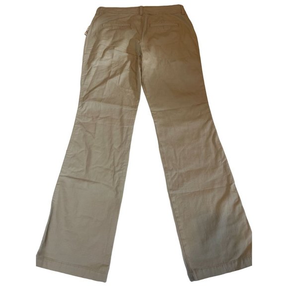 NWT Old Navy Women Chino Pant V/306028 the Flirt Flare Leg Stretch Khaki Size 4 - Picture 2 of 9